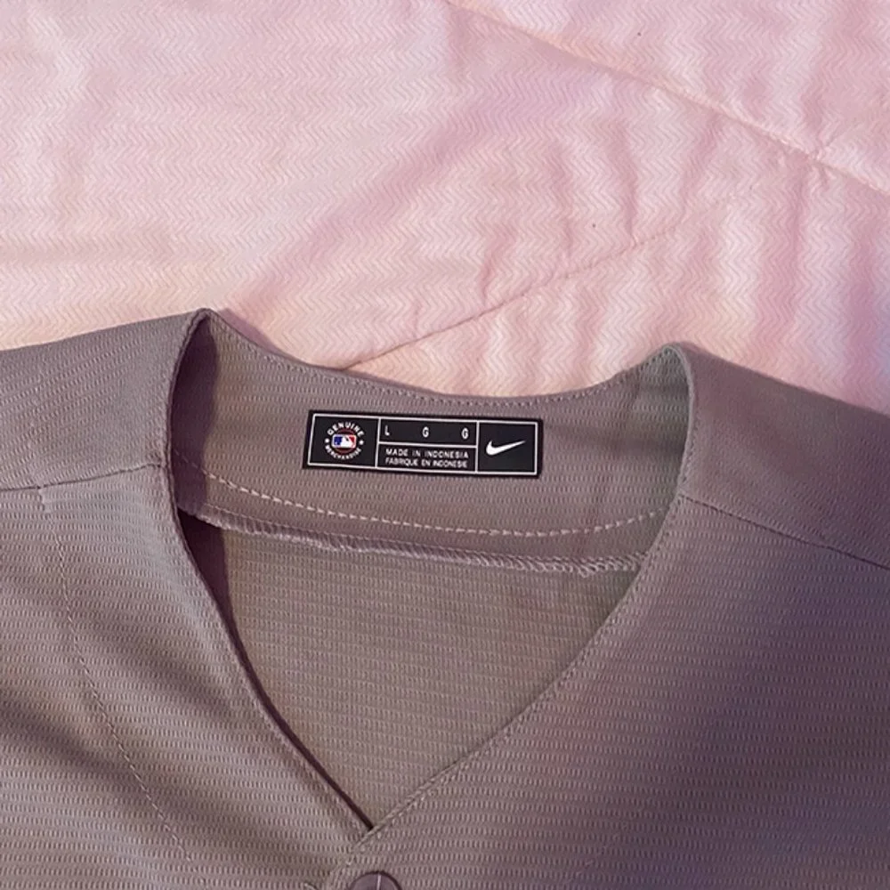 New York Yankees Baseball Jersey Nike MLB Gray - Picture 6 of 10